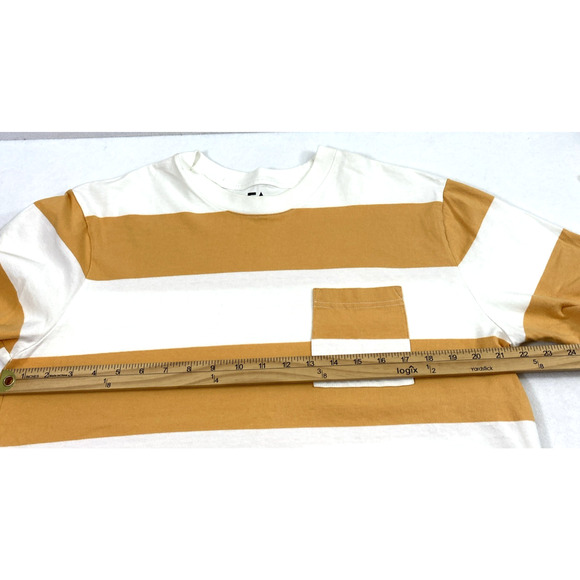 Free Assembly T Shirt Mens Medium Stripe Short Sleeve Casual - Picture 5 of 7